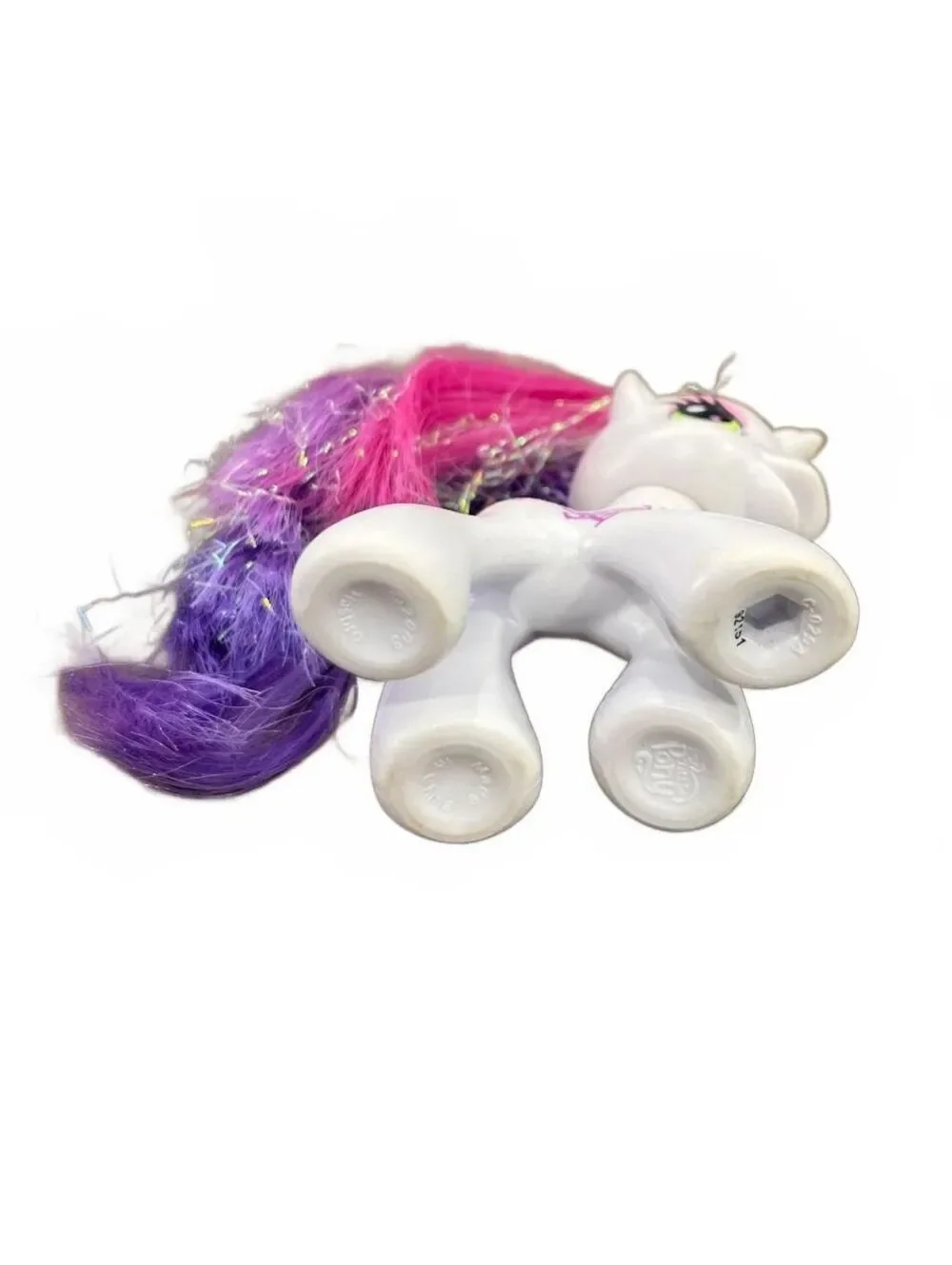 My Little Pony Sweetie Belle 2008 Generaion 3.5 Hasbro Unicorn with Glitter Hair